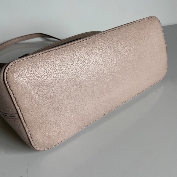 Kate Spade Sadie Taupe Dome Shaped Satchel Crossbody Purse - Picture 7 of 14